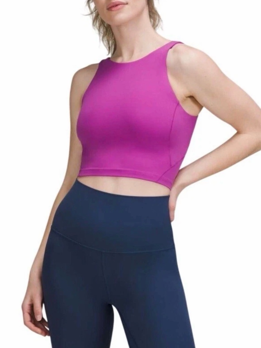 Lululemon Align™ High-Neck Tank Top Sports Bra pink Women’s Size 2
